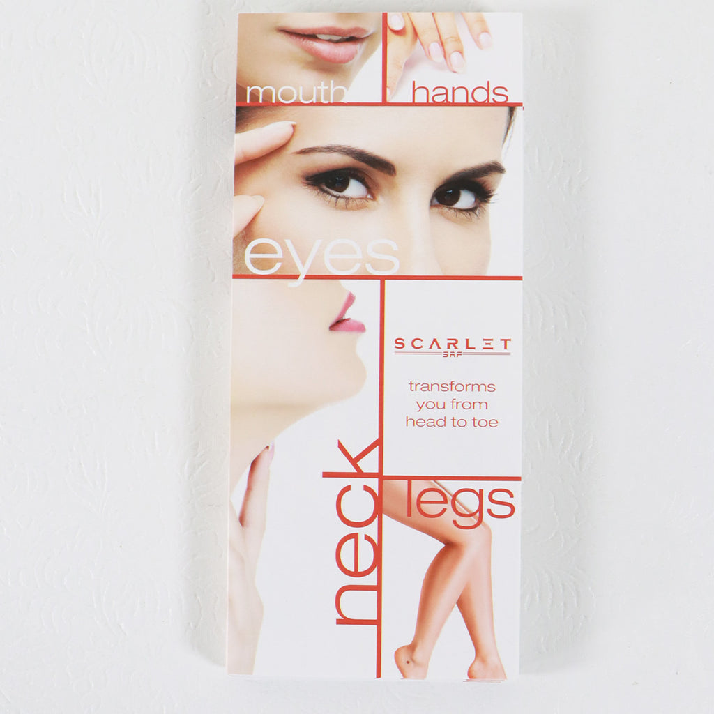 Scarlet SRF Transforms You From Head To Toe Office Marketing Brochure x10-Pack