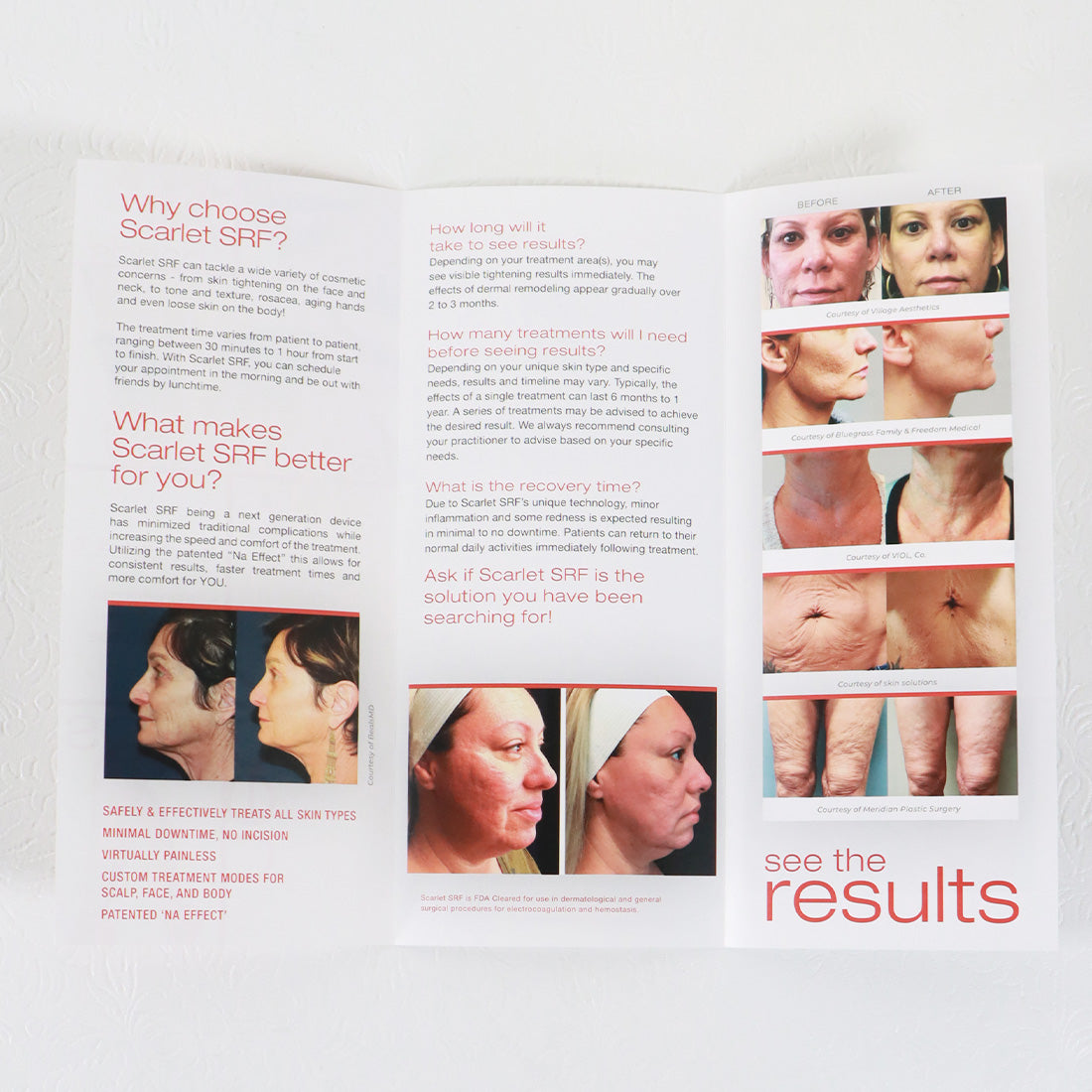 Scarlet SRF Transforms You From Head To Toe Office Marketing Brochure x15-Pack
