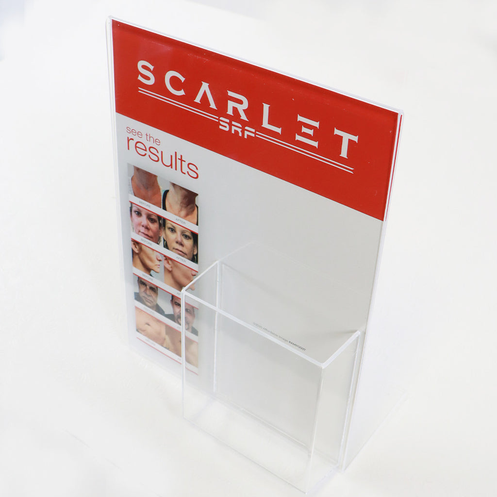 Scarlet SRF See the Results Before and After Office Marketing Waiting Room Stand