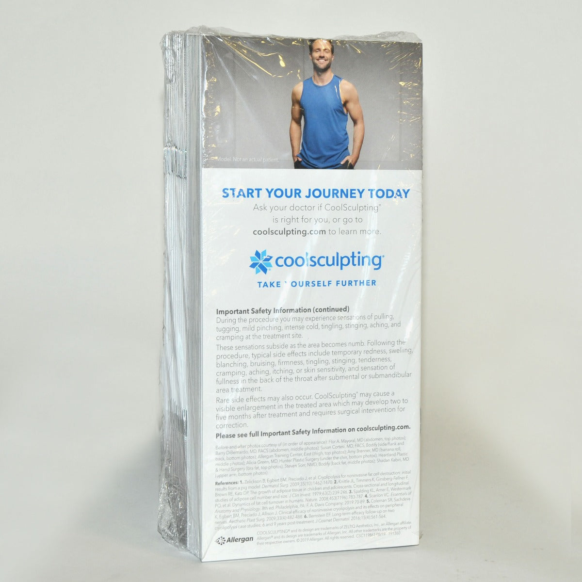 Zeltiq CoolSculpting Brochure TAKE YOURSELF FURTHER Freeze Treated Fat Lot of 25