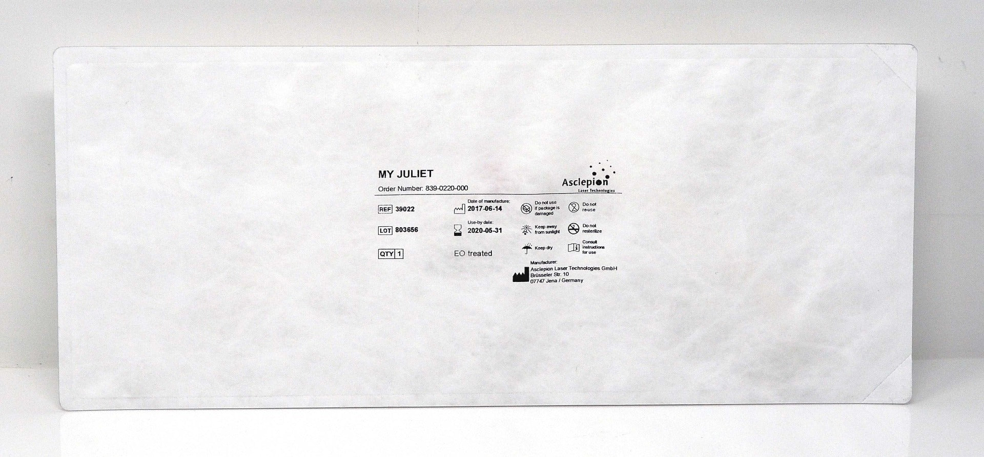 Zarin SteriSleeve for Juliet Procedures Steri Sleeve - (Qty: 10 per Box)
