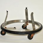 3 Wheel Kick Bucket 12 Qt Wilson Hospital Products Heavy Duty Stainless Steel