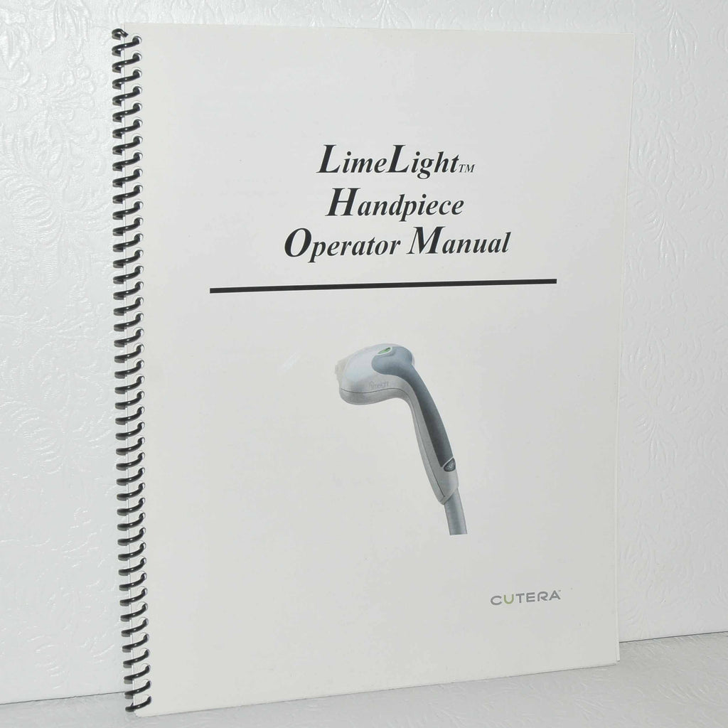 Cutera Xeo Laser LimeLight Operator User Manual IPL Handpiece Lime Light D0436
