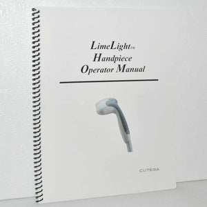 Cutera Xeo Laser LimeLight Operator User Manual IPL Handpiece Lime Light D0436