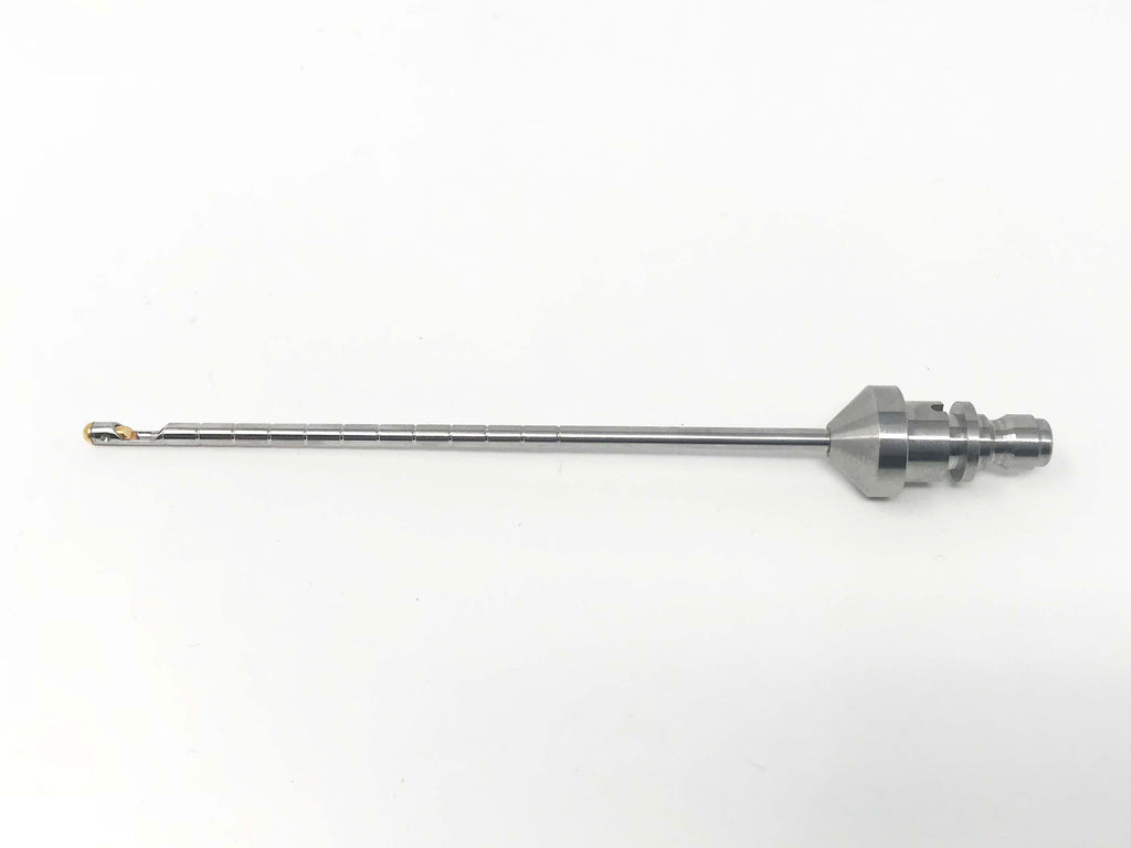 4" x 1/8" Grooved Gold Tipped Laser Cannula Barrel Sheath 90º Tip Probe