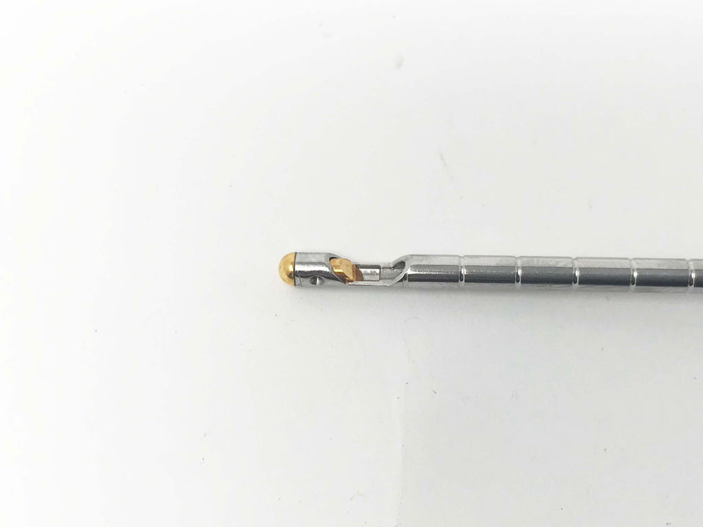 4" x 1/8" Grooved Gold Tipped Laser Cannula Barrel Sheath 90º Tip Probe