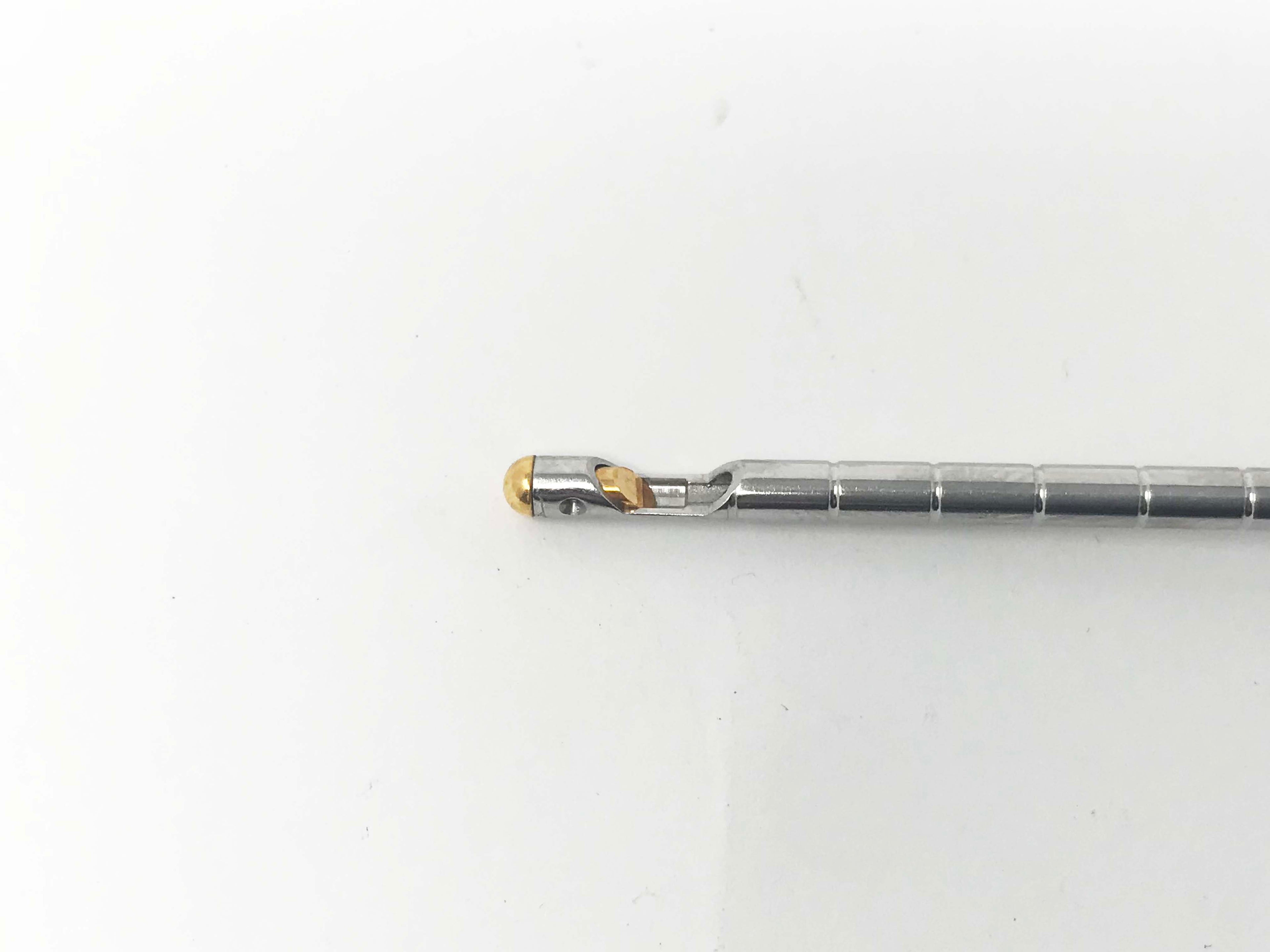 4" x 1/8" Grooved Gold Tipped Laser Cannula Barrel Sheath 90º Tip Probe