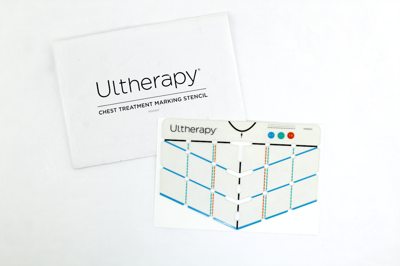 Ulthera Ultherapy Face, Neck & Chest Patient Record Form Pad & Marking Stencil