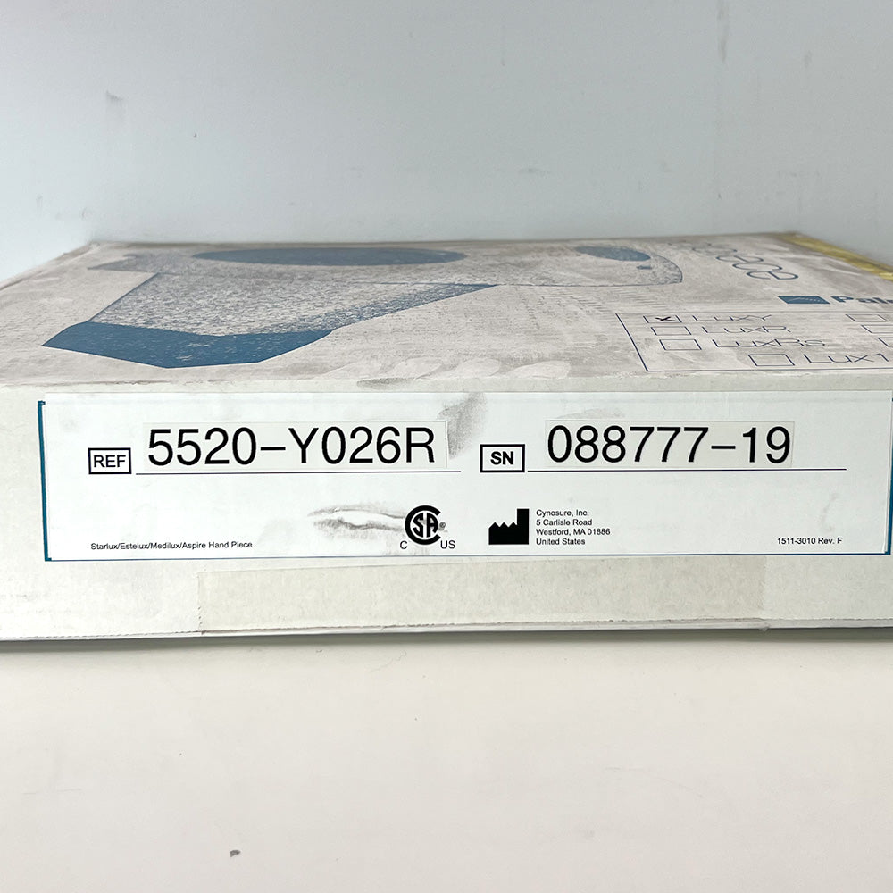 Palomar StarLux LuxY 500 Handpiece Cynosure Factory Refurbished 088777-19 (0 Shots)