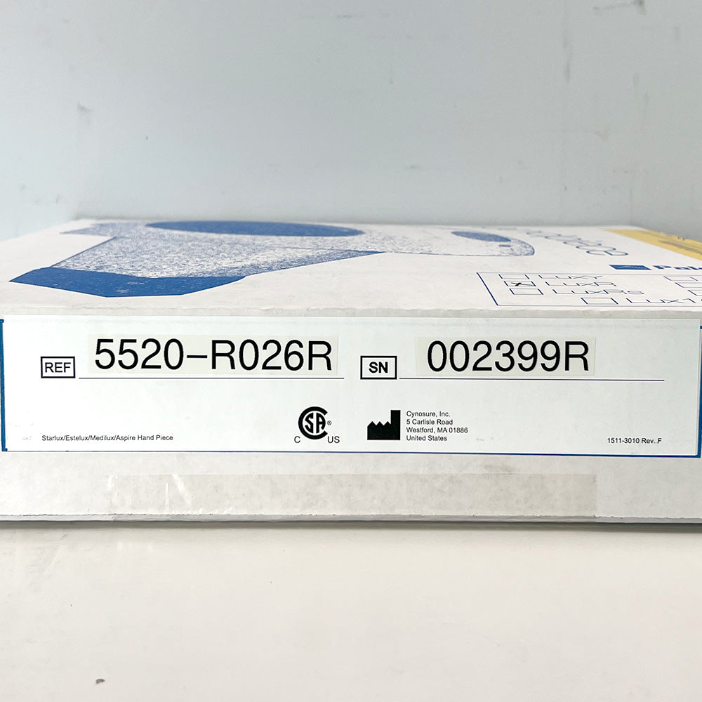 Palomar StarLux LuxR 500 Handpiece Cynosure Factory Refurbished 002399R (0 Shots)