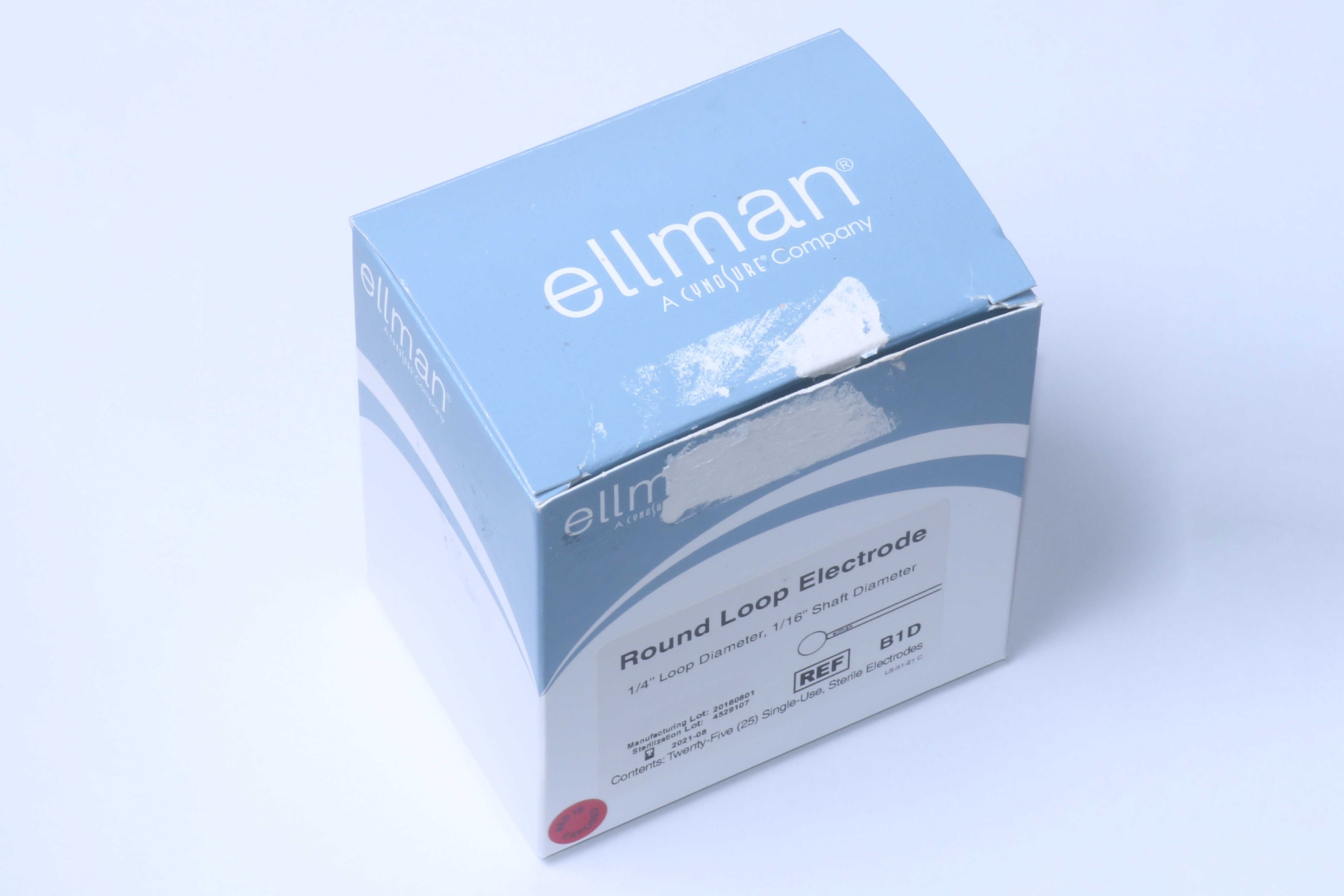 Cynosure Ellman 1/4" Round Loop Electrodes 1/16" Shaft Diameter Box of 18 B1D