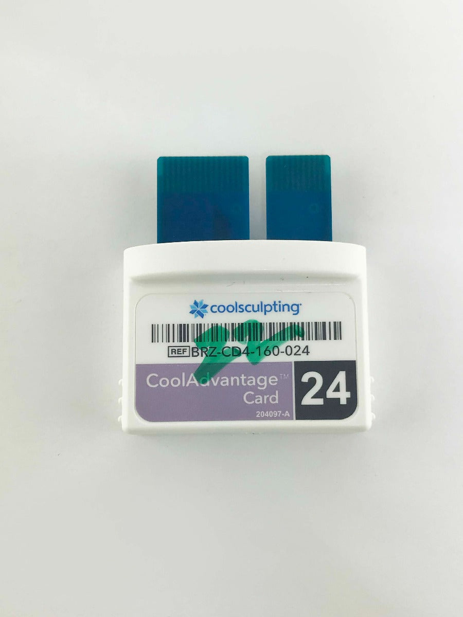 22 Cycles Zeltiq CoolSculpting BRZ-CD4-160-024 Cool ADVANTAGE Treatment Card