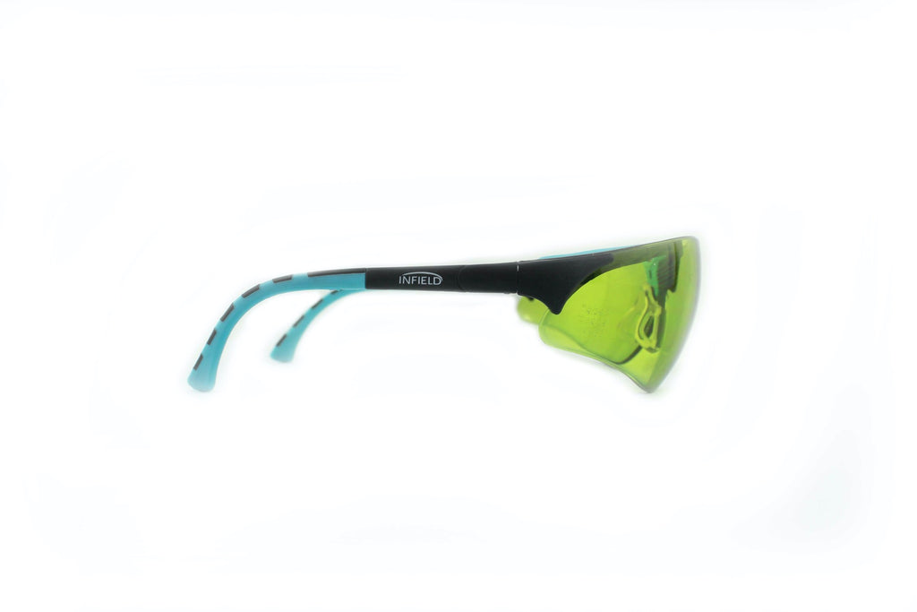 Infield Terminator Laser Operator Eyewear 1085-1100 DIR L3 Safety Glasses Green Tint