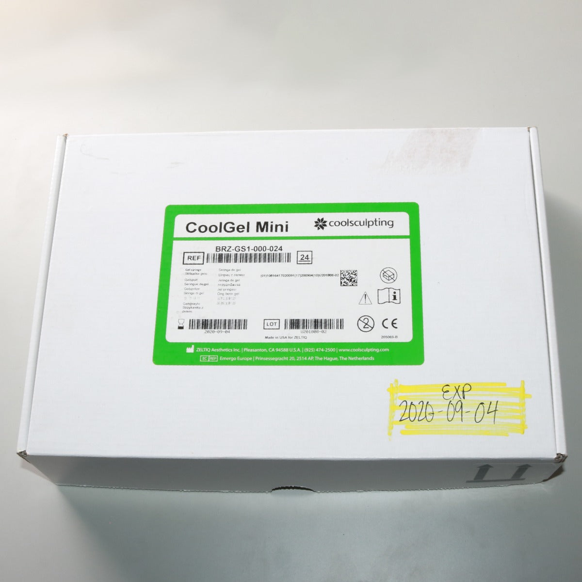 Zeltiq CoolSculpting CoolGel Mini BRZ-GS1-000-024 Exp. 09/2020 x24 Pack