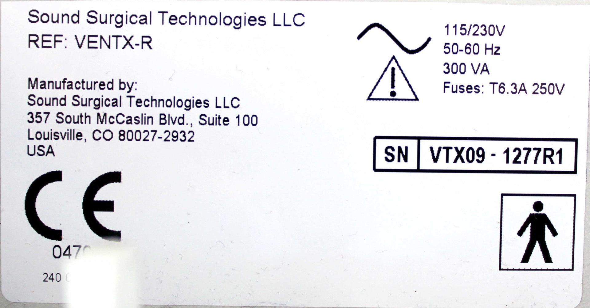 Sound Surgical VentX Power X SoundSurgical PowerX Vent X