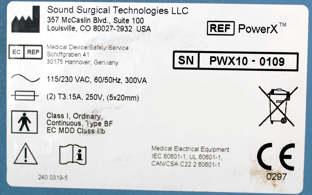 Sound Surgical VentX Power X SoundSurgical PowerX Vent X