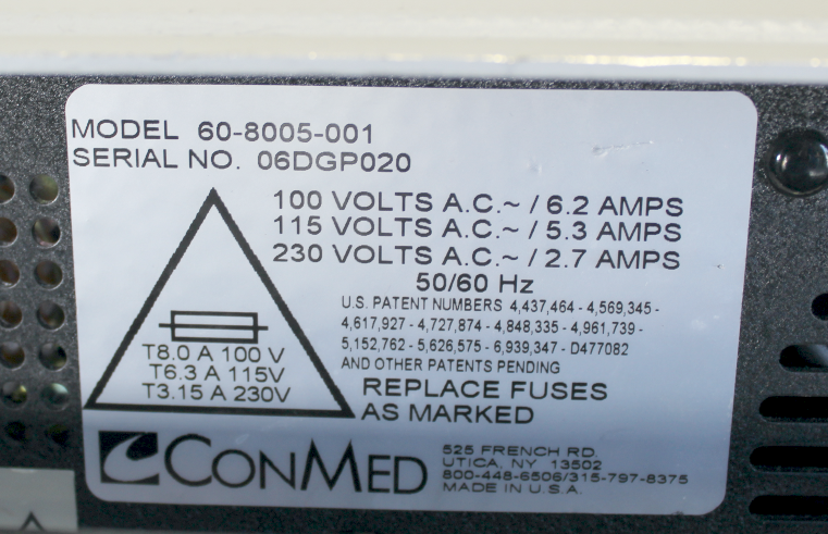 Conmed System 5000 ElectroSurgical Unit with Foot Pedals & Cart