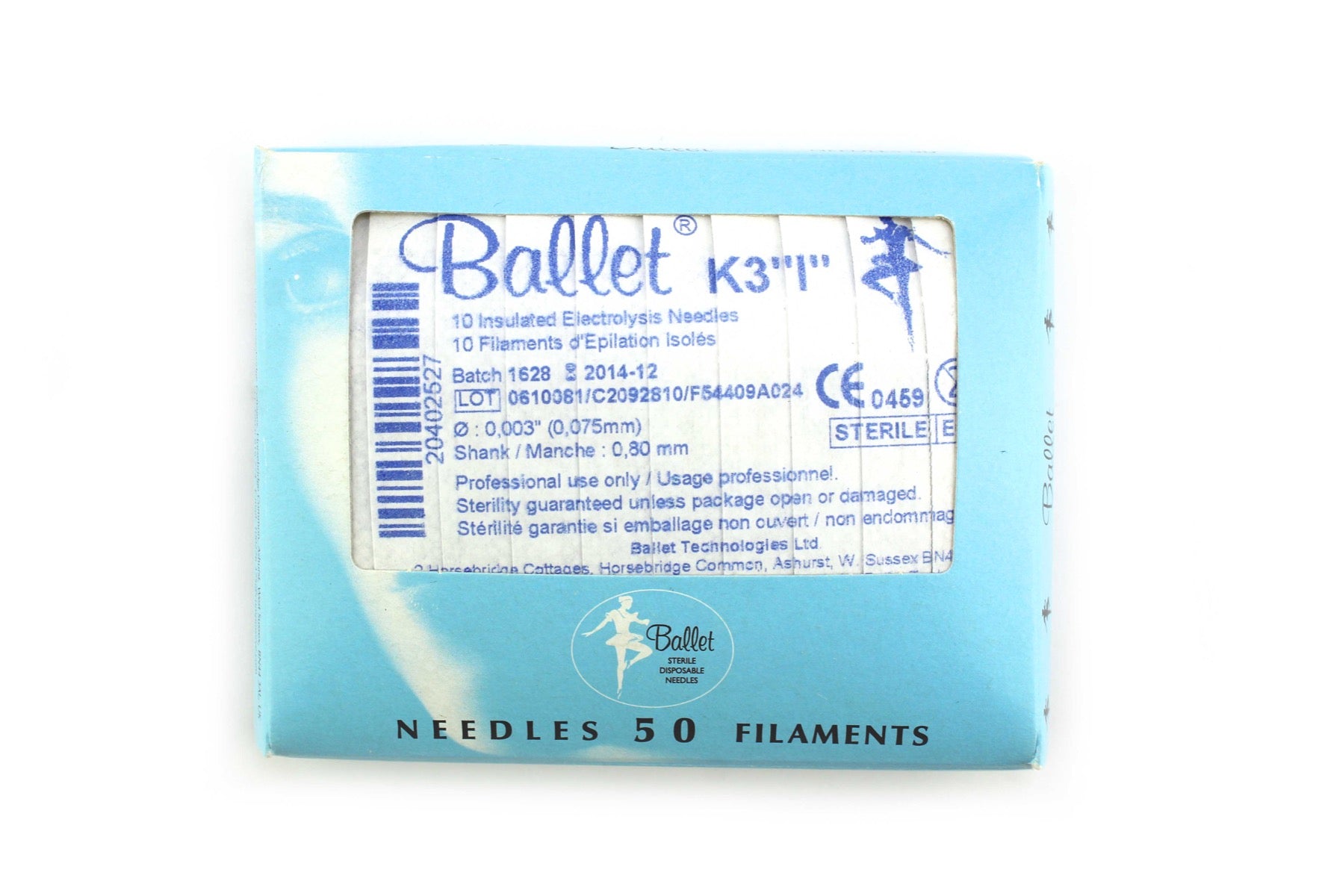 Ballet K3 "1" Insulated Electrolysis Needles Filaments Thermolysis K Shank LOT 125