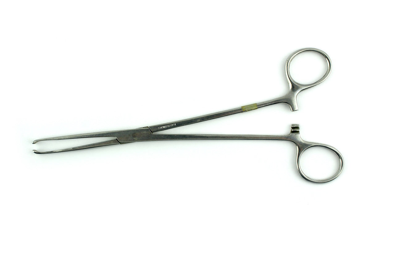 Allis tissue forceps, 7'', straight, 5x6 teeth, ring handle OR Grade Instrument