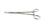 Allis tissue forceps, 7'', straight, 5x6 teeth, ring handle OR Grade Instrument