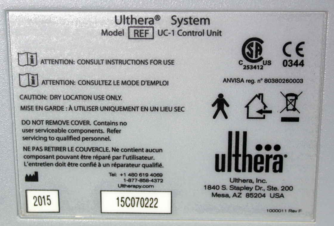 2015 Merz Ulthera Ultherapy DeepSEE Ultrasound System w/Access Key Accessories