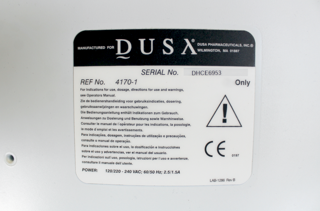 DUSA Pharmaceuticals Blue Light Photodynamic Therapy Acne Control Blu-U