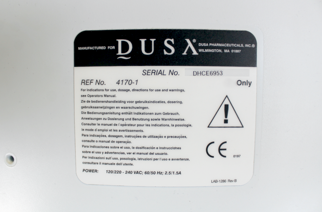 DUSA Pharmaceuticals Blue Light Photodynamic Therapy Acne Control Blu-U