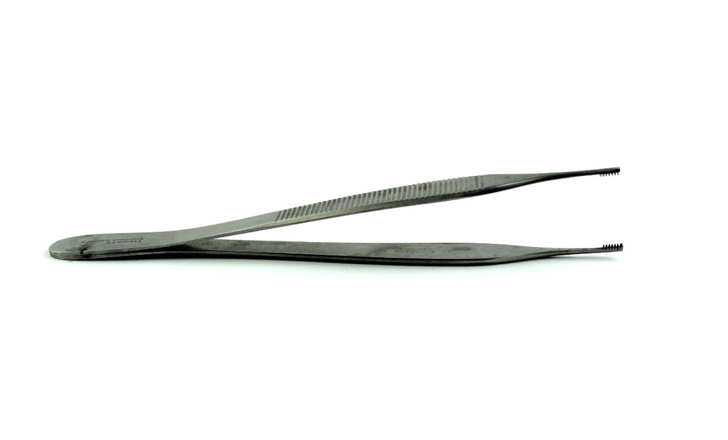 Tiemann Brown-Adson Tissue Forceps Multi Teeth Straight 4 3/4" 7 x7 Teeth