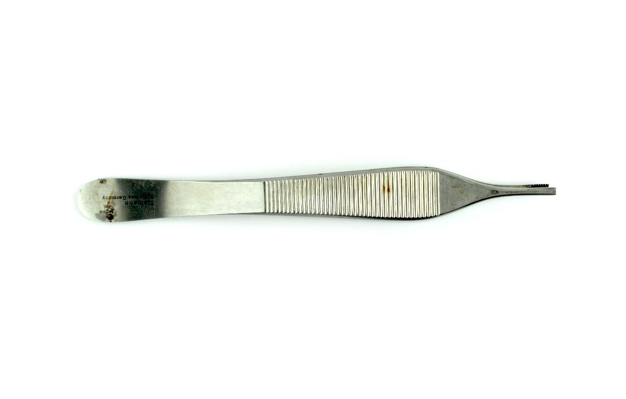 Tiemann Brown-Adson Tissue Forceps Multi Teeth Straight 4 3/4" 7 x7 Teeth