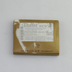 Ballet K3 G Gold-Plated 0.075mm x 0.80mm Electrolysis Needle LOT OF 83 EXP 2014