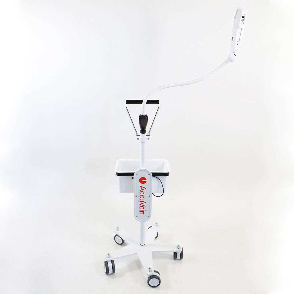 AccuVein Vein Finder HF580 Illuminator Rolling Cart Stand AV500 Handpiece HP