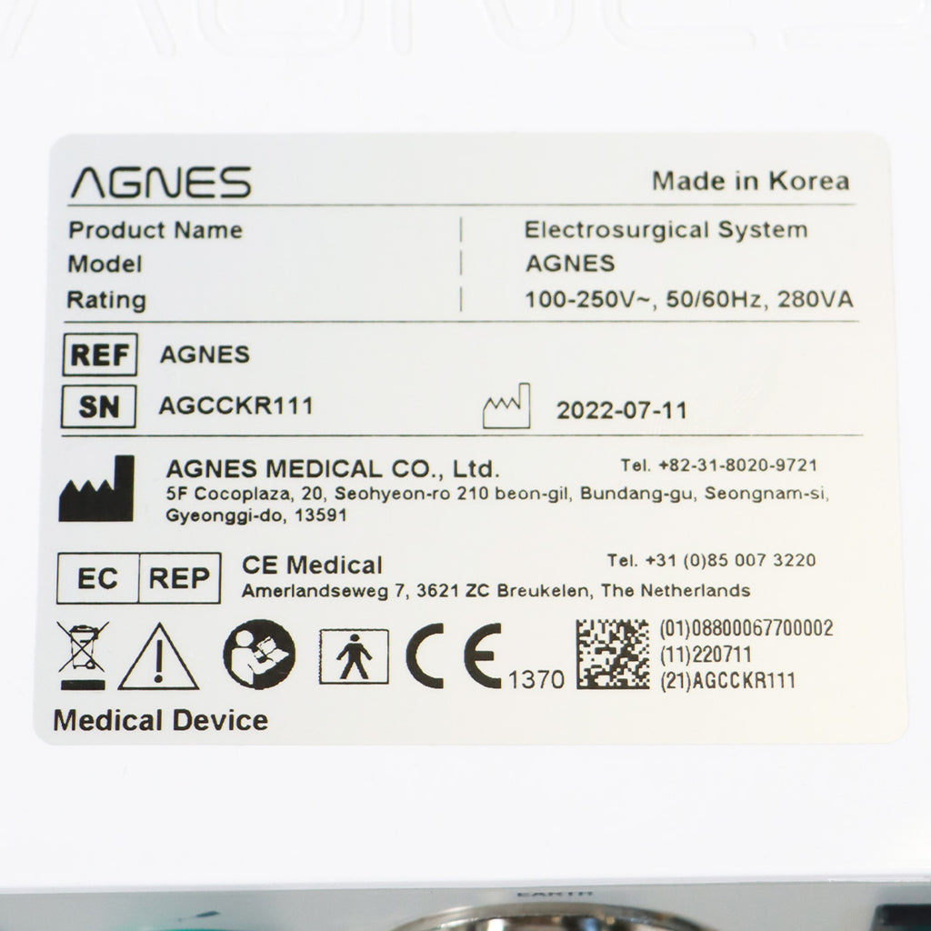 2022 Agnes RF Electrosurgical ESG Radio Frequency Microneedling System