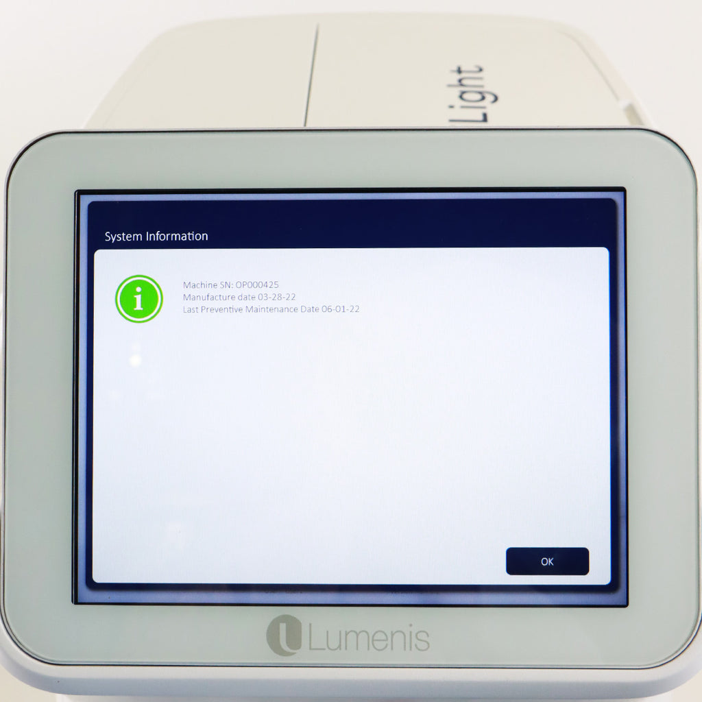 2022 Lumenis OptiLight Non-Invasive Pulse Technology Dry Eye Relief System