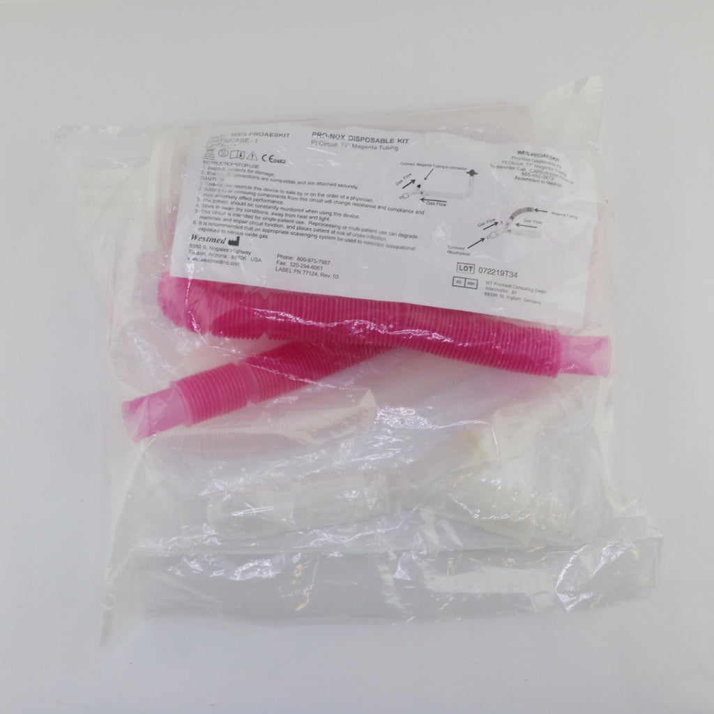 Westmed PRO-NOX Disposable Tubing Kit WES-PROAESKIT Magenta Pt Circuit 77in
