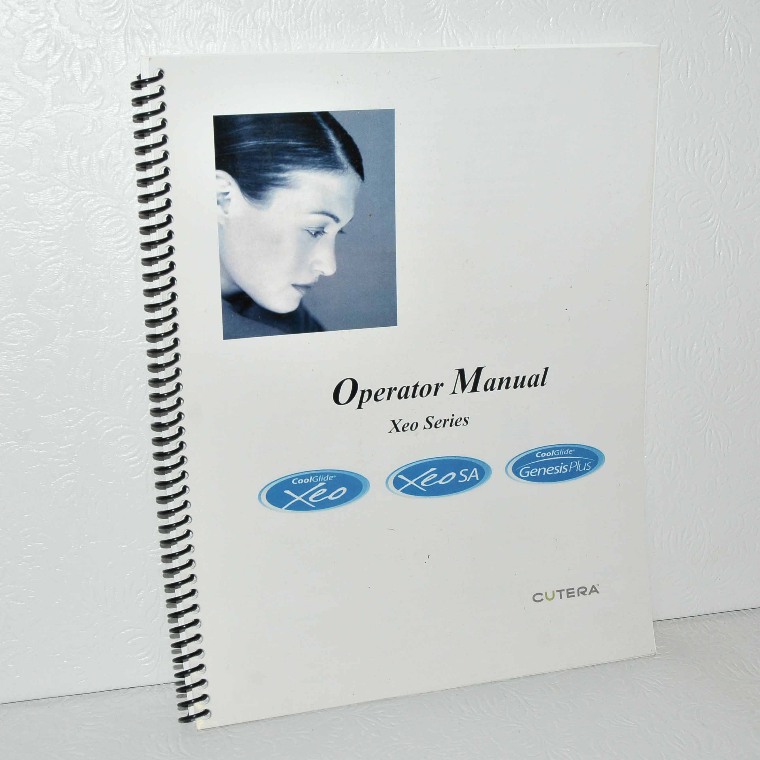 Cutera XEO Laser Operator Manual CoolGlide SA Genesis Plus Operator User Guide