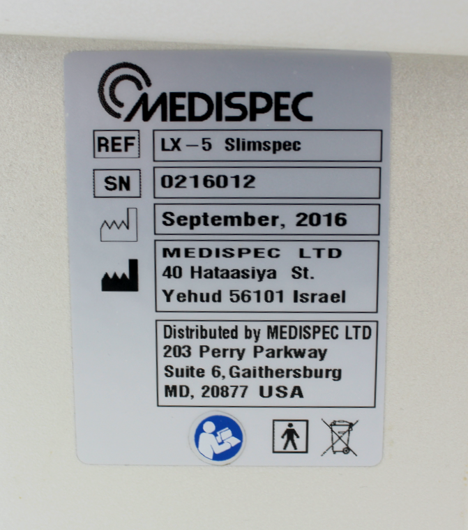 2016 Medispec LX-5 SlimSpec Acoustic Body Contouring System