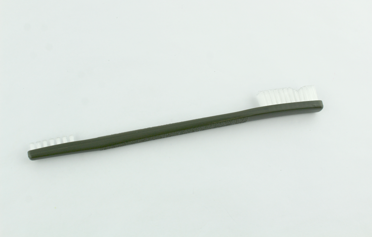 Spectrum Surgical M-16 DEKA Dual Nylon Bristle Instrument Cleaning Brush New Gray
