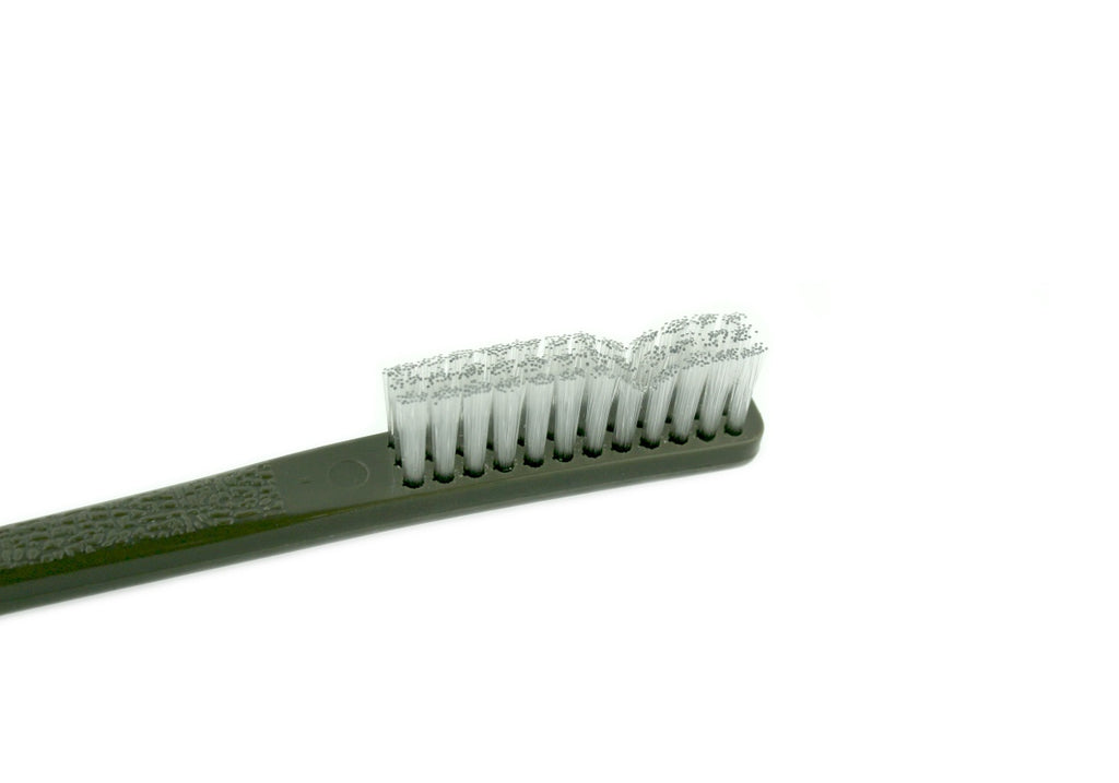 Spectrum Surgical M-16 DEKA Dual Nylon Bristle Instrument Cleaning Brush New Gray