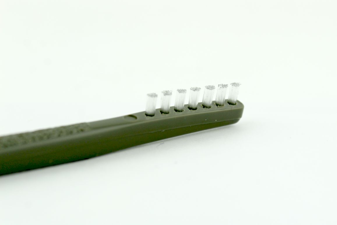 Spectrum Surgical M-16 DEKA Dual Nylon Bristle Instrument Cleaning Brush New Gray