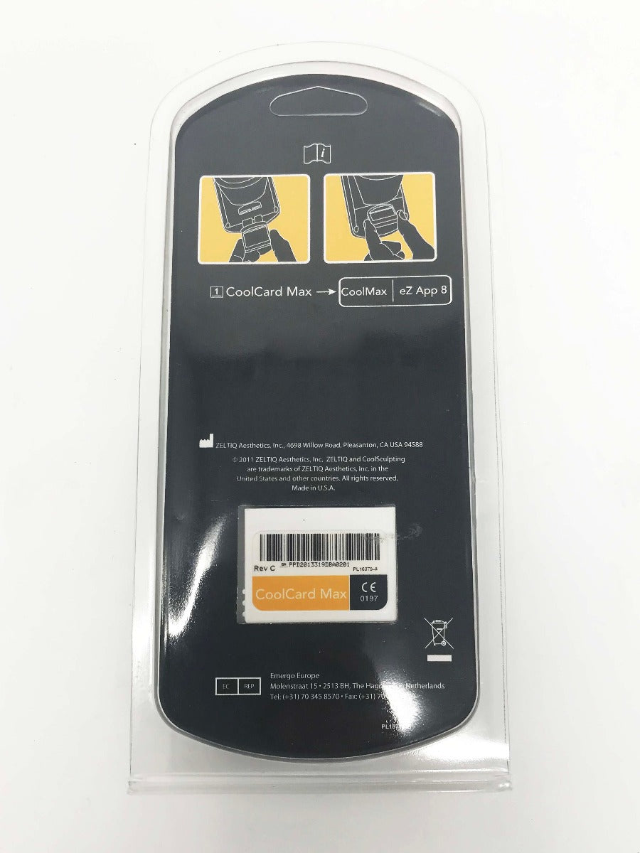 Zeltiq Cool Sculpting CoolCard Cool Max eZ App 8 Card 3 Cycle BRZ-CD4-08X-003