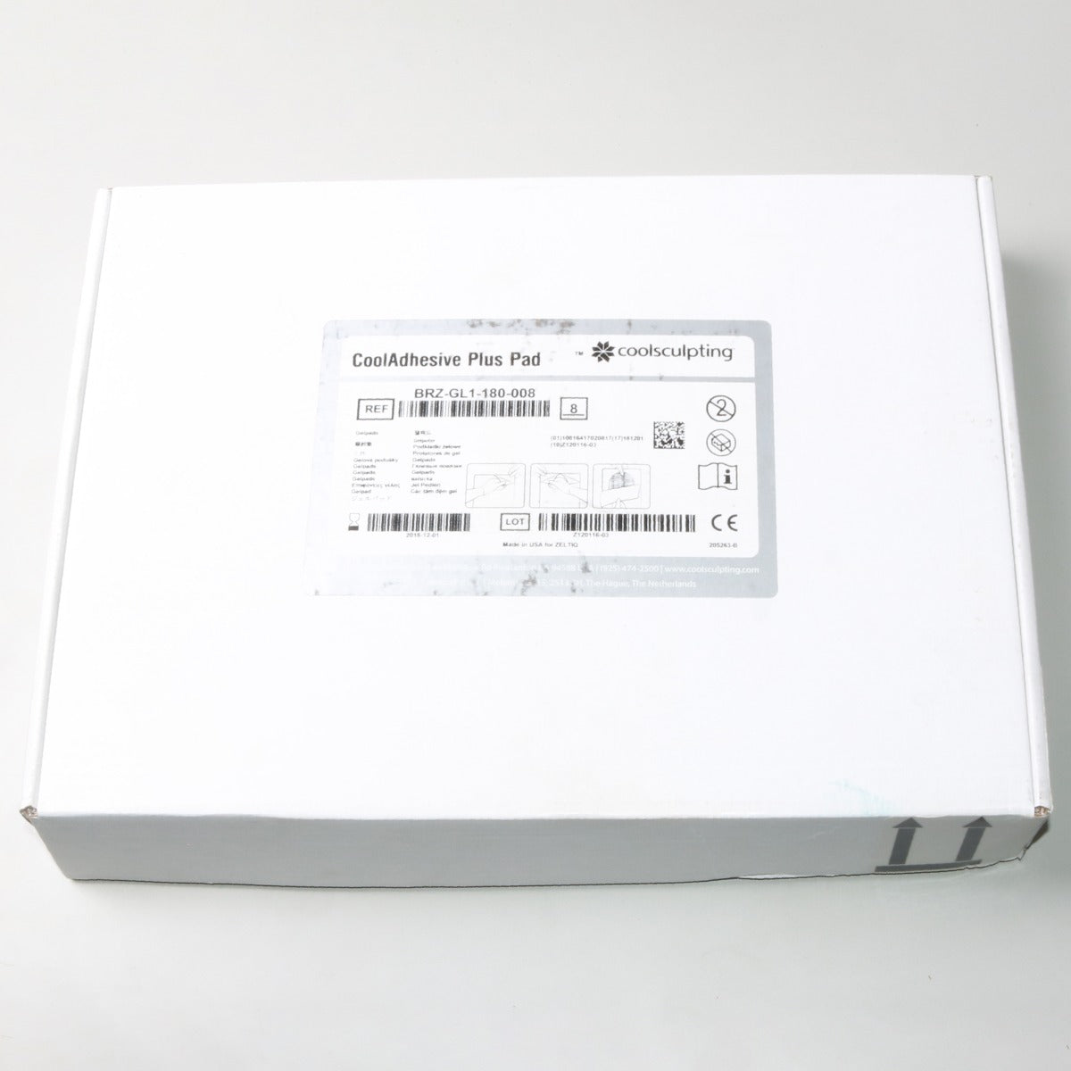 Zeltiq CoolSculpting CoolAdhesive Plus Pads BRZ-GL1-180-008 x8 Pcs Exp 12-2018