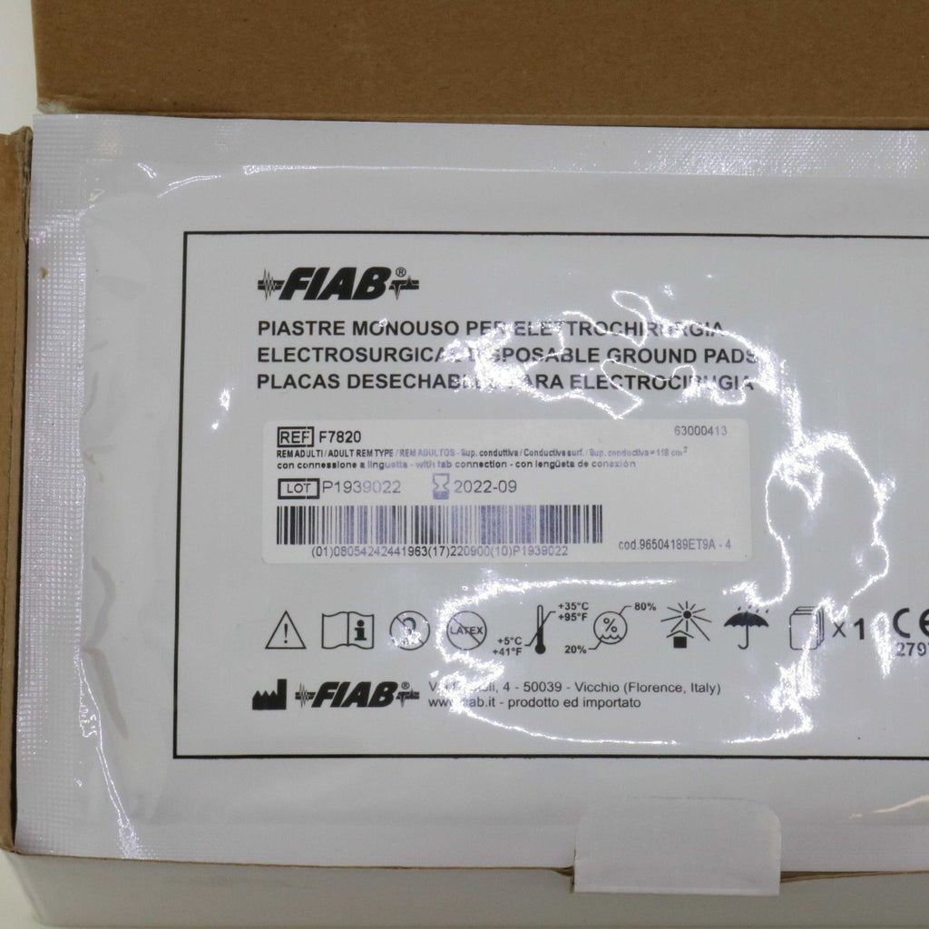 BTL Exilis RF Electrode Grounding Pads FIAB F7820 EXP 2022-09 Box of 17