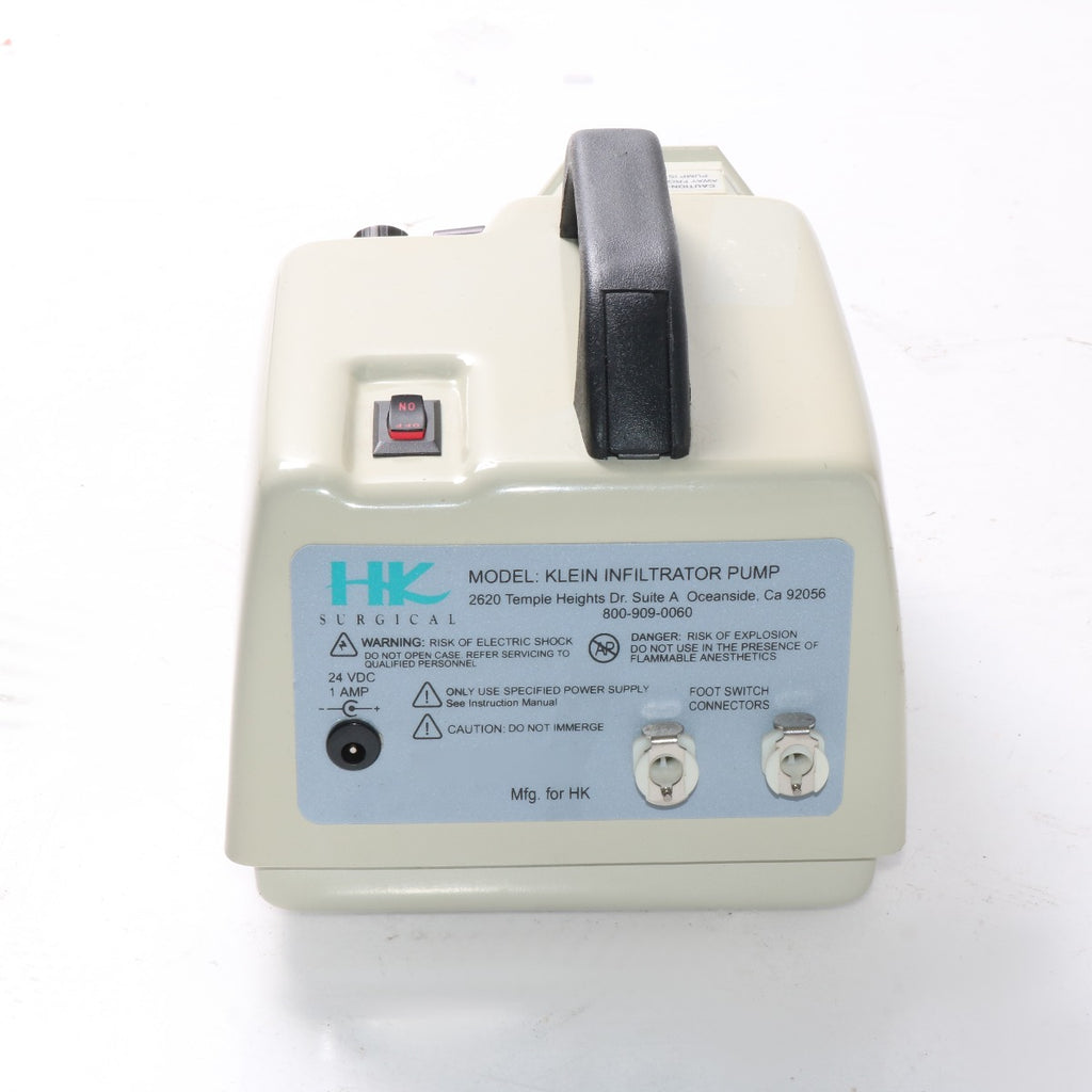 HK Surgical Klein Tumescent Delivery Single Head Peristaltic Infiltration Pump