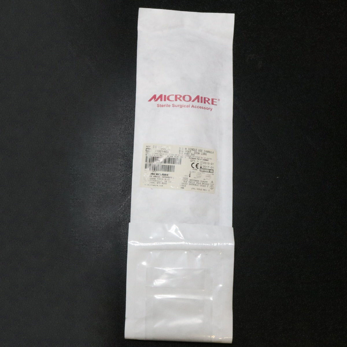 MicroAire PAL Power Cannula 22cm Long 3mm Dia 8mm Ports TRI-PORT III PAL-303LS