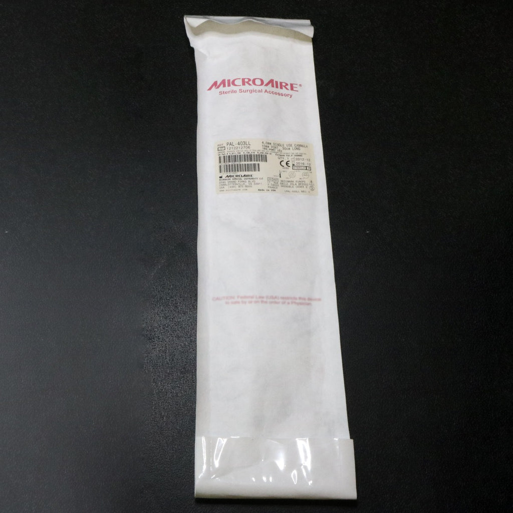 MicroAire PAL Power Cannula 30cm Long 4mm Dia 10mm Ports TRI-PORT III PAL-403LL