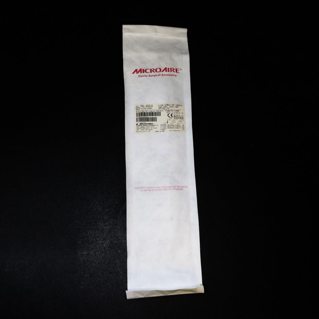 MicroAire PAL Power Cannula 22cm Long 4mm Dia 10mm Ports TRI-PORT III PAL-403LS