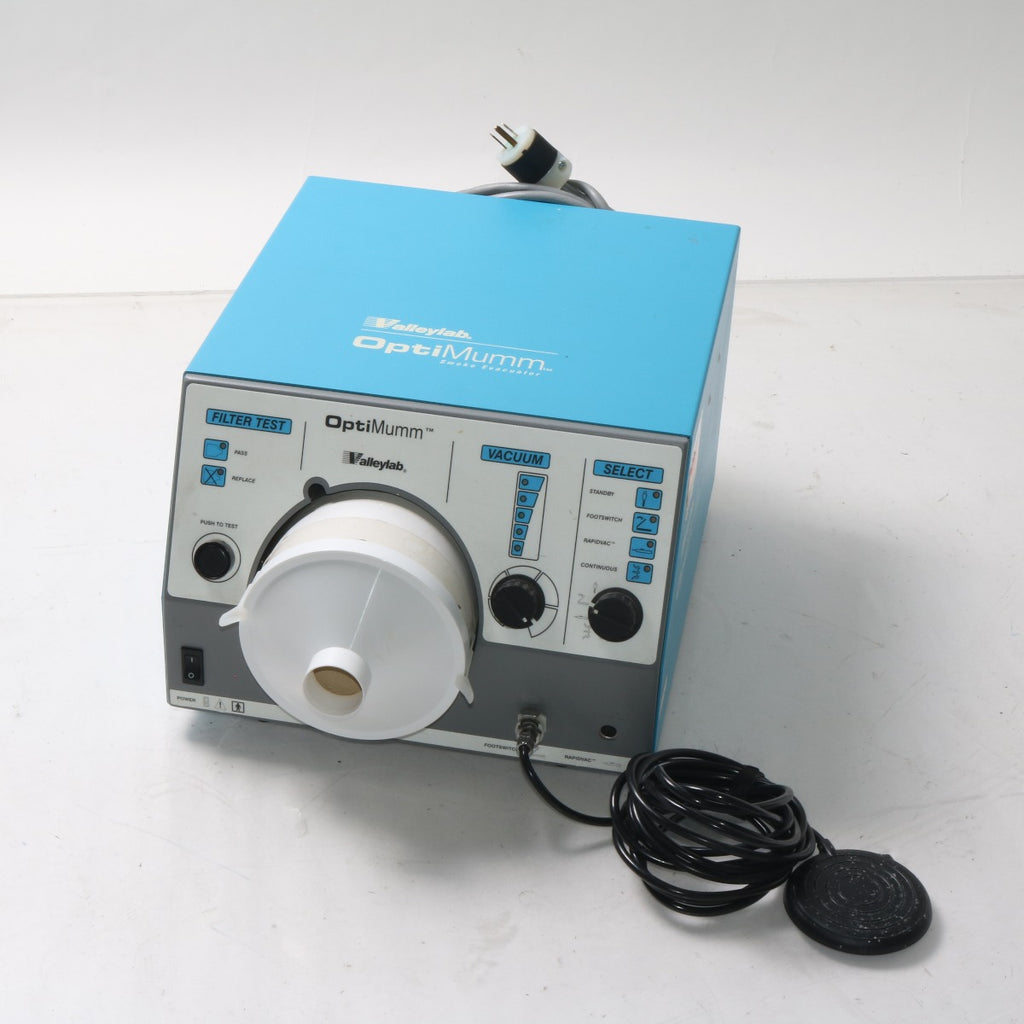 ValleyLab OptiMumm Smoke Evacuator w/ Filter & Foot Switch RapidVac AccuVac