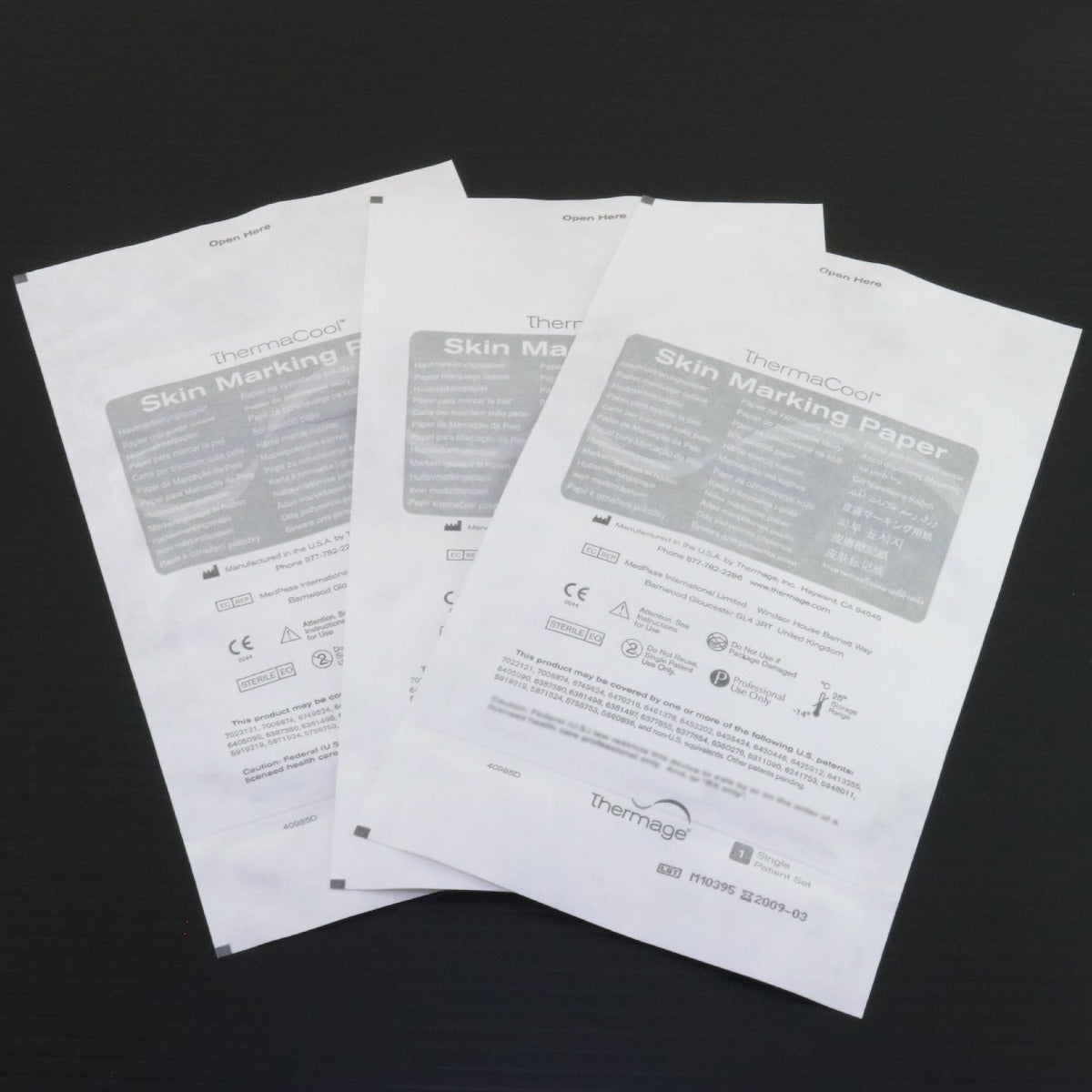 Thermage ThermaCool Skin Marking Paper 0.25cm/2 TK-0.25 3-PACK EXP2009