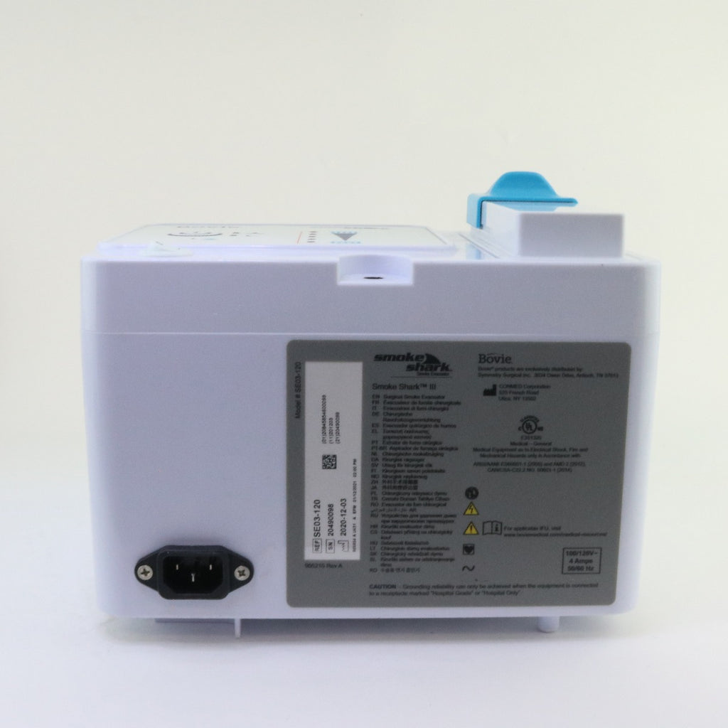 Bovie Smoke Shark III 3 Surgical Smoke Evacuator w/Pencil Adapter SE03-120 2020