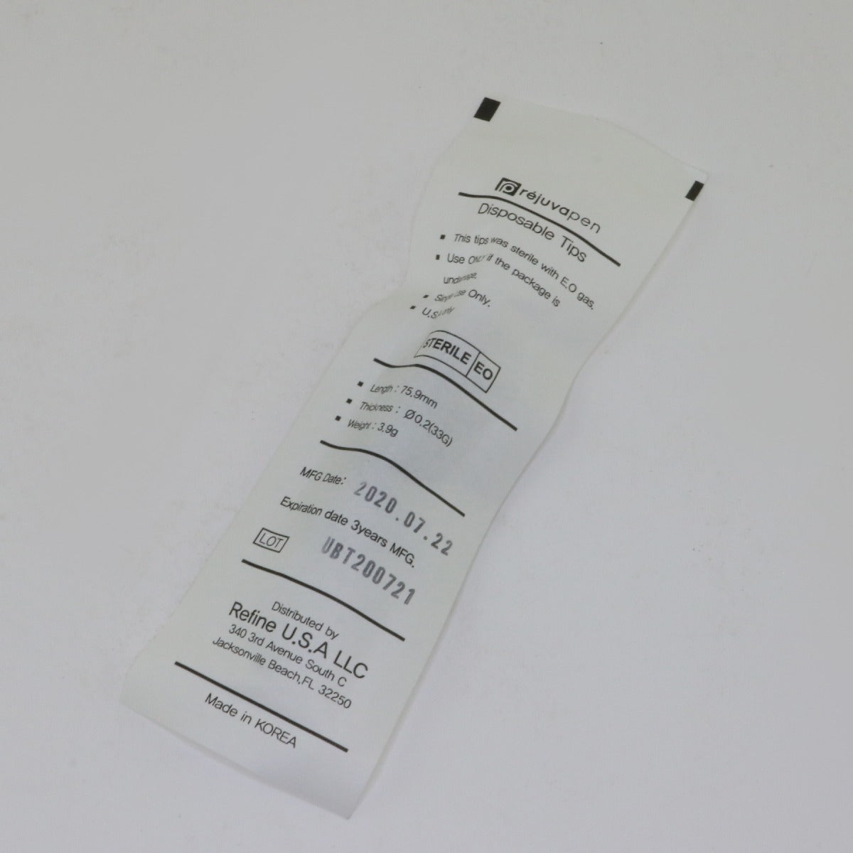 Refine RejuvaPen Rejuva Pen Microneedle Tip RP 2.5 Single (1) EXP 2023